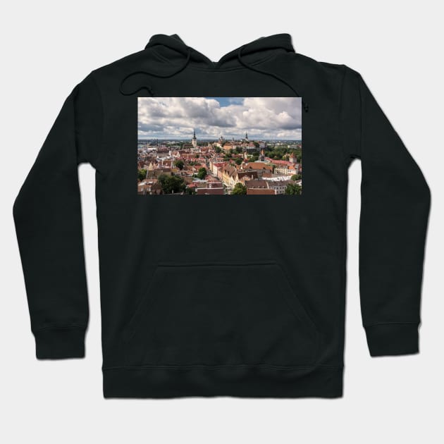 Clouds over Tallinn city Hoodie by lena-maximova